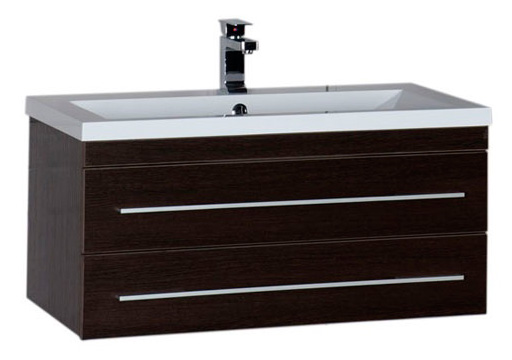 Тумба с раковиной Aquanet Нота 90 венге