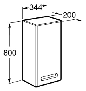 Шкаф Roca Gap бежевый R