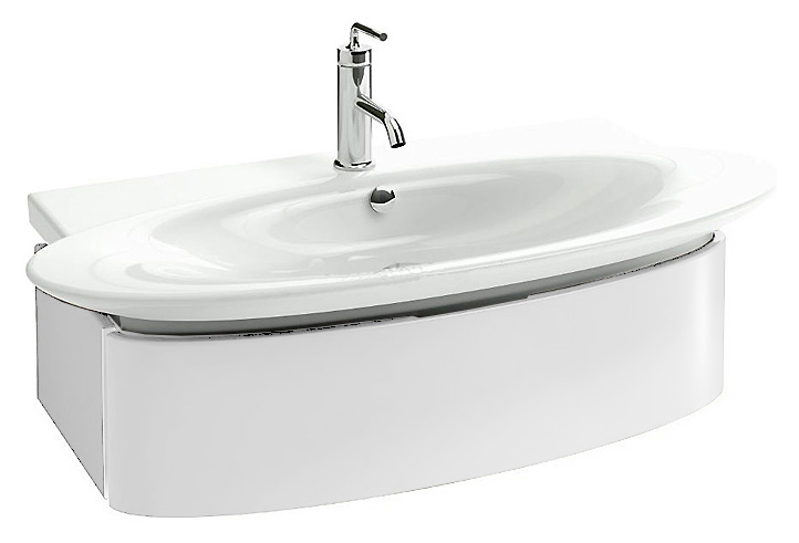 Тумба с раковиной Jacob Delafon Presquile 100 белый бриллиант