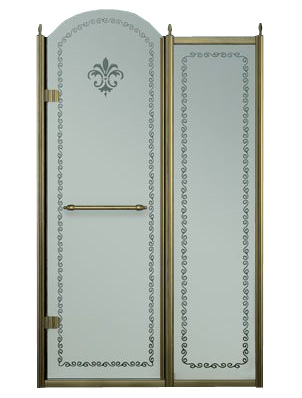 Душевая дверь в нишу Cezares Retro B11 120 CP Br L