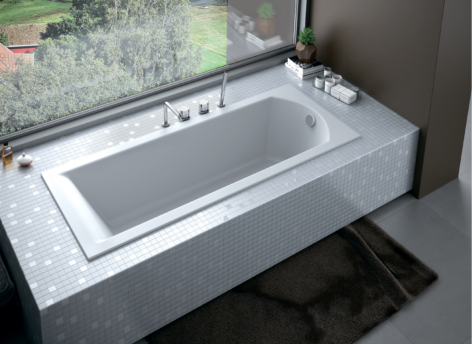 Акриловая ванна BESCO Shea Slim 140x70