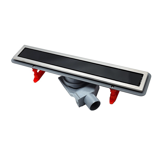 Confluo Premium With Black Glass Line 300 Линейный трап PESTAN