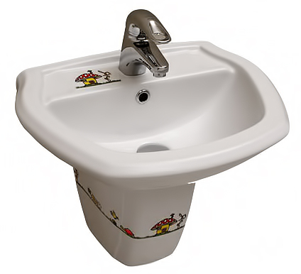 Раковина Serel For children 8701 с полупьедесталом