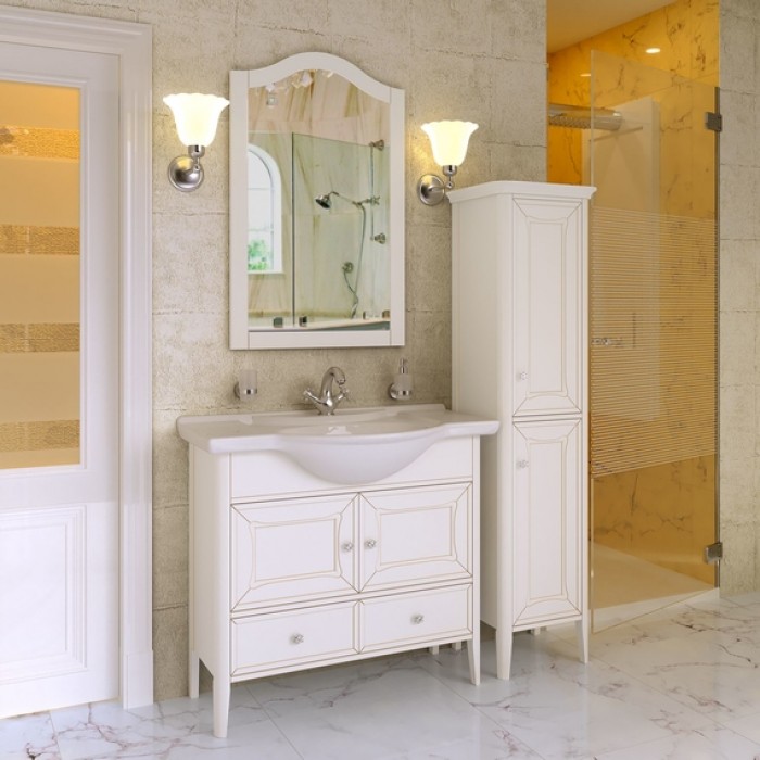 Тумба с раковиной Timo Aurora 95 M-VR bianco