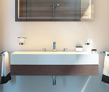 Тумба с раковиной Keuco Edition 300 дуб 125 см