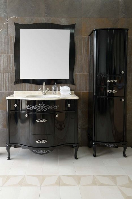 Тумба с раковиной Timo Vilma 110 M-VR черный