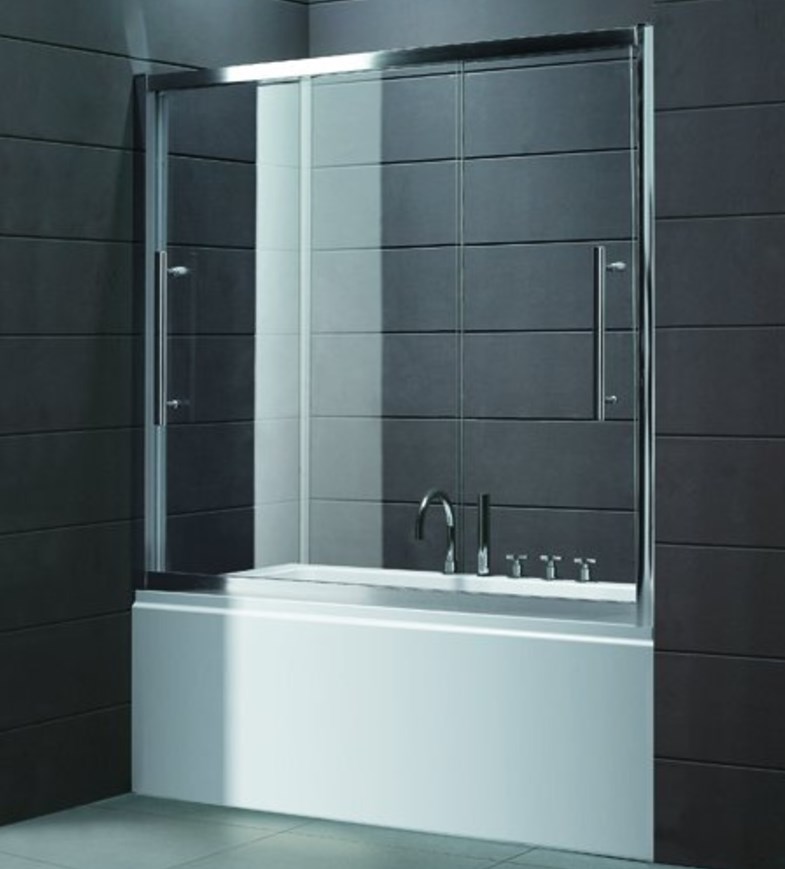 Шторка на ванну Cezares TRIO-D-V-22-200/145-C-Cr