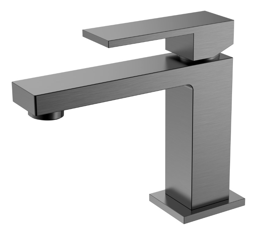 Boheme Cмеситель для умывальника Qubic Matt Gun Metal 471-GM