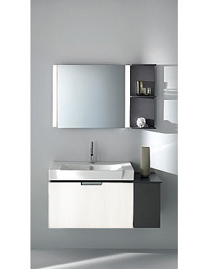 Тумба с раковиной Jacob Delafon Reve 80 белый бриллиант 1 ящик