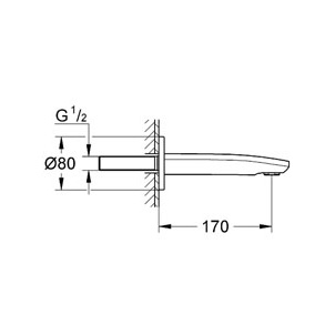 Излив Grohe Eurostyle Cosmopolitan 13276002 для ванны