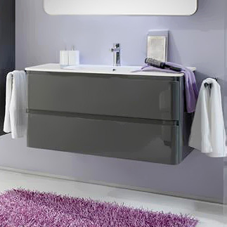 Тумба с раковиной Pelipal Solitaire 7010 121 серый камень