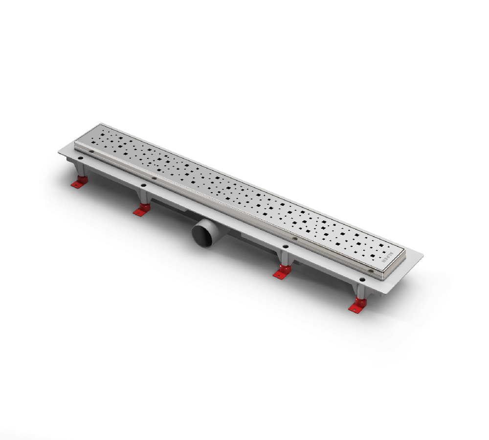 Водоотводящий желоб ALPEN Square ALP-950/50SN1 с рамкой