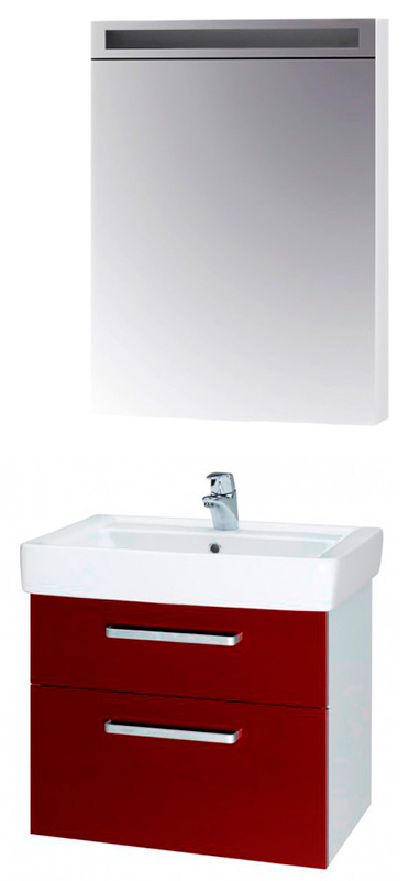 Мебель для ванной Dreja Q max 60 S красный глянец