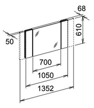 Зеркало Keuco Edition 11 105 см