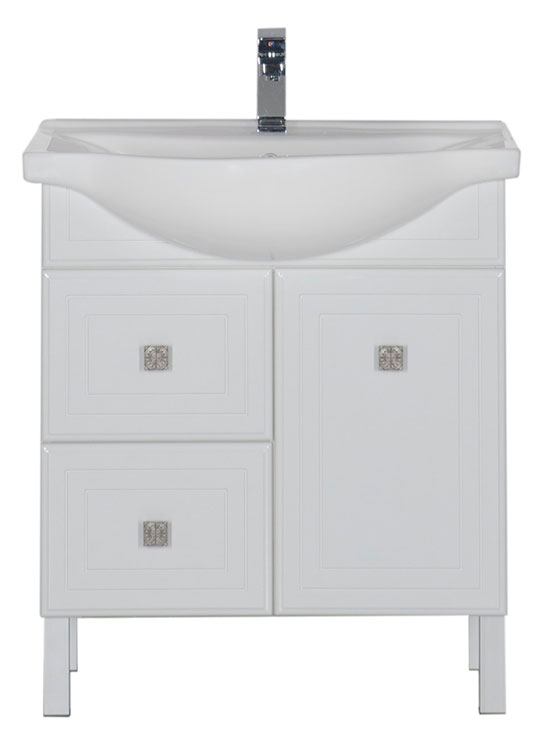 Тумба с раковиной Aquanet Стайл 75 с ящиками