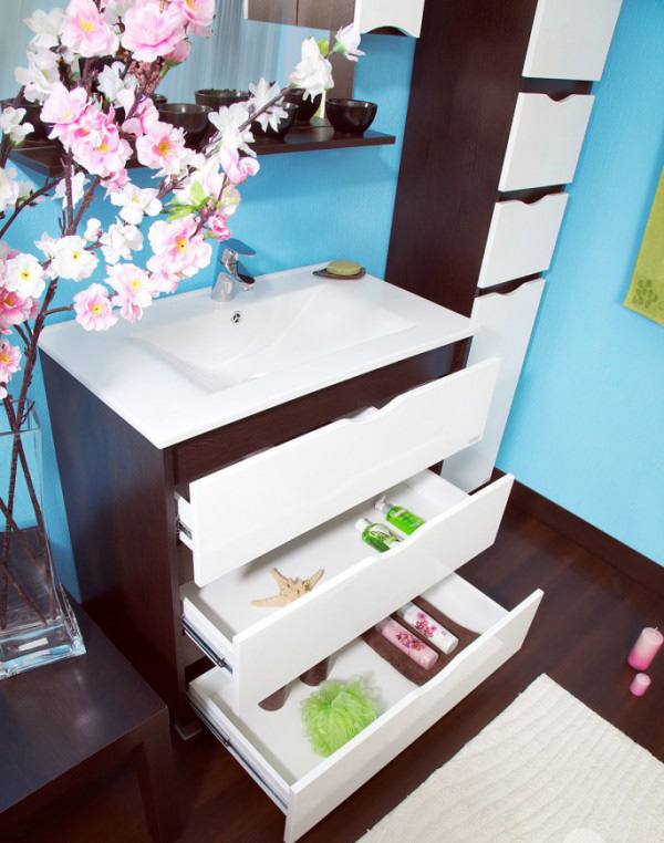 Тумба с раковиной Бриклаер Токио 80