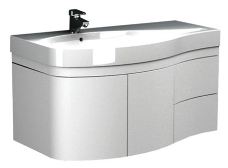 Тумба с раковиной Aquanet Опера 2-115  белая L