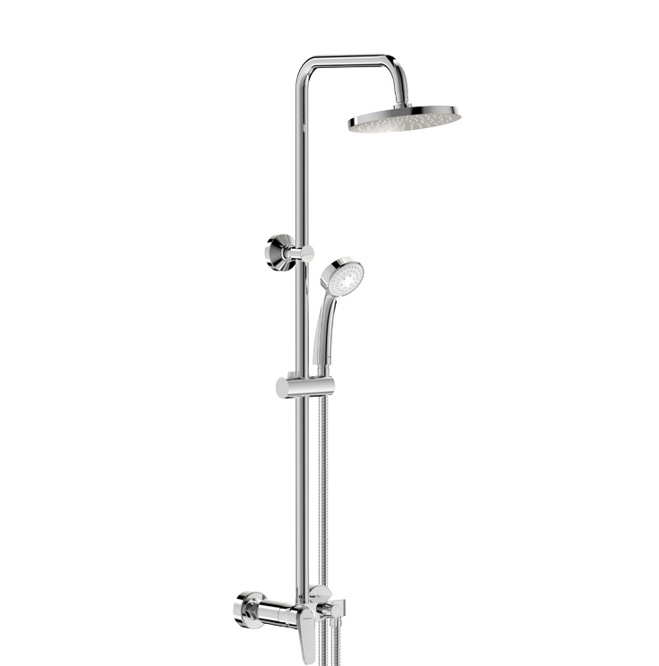 Система душевая BALANCE в комплекте смеситель, верхний душ, шланг и лейка Vidima BA271AA