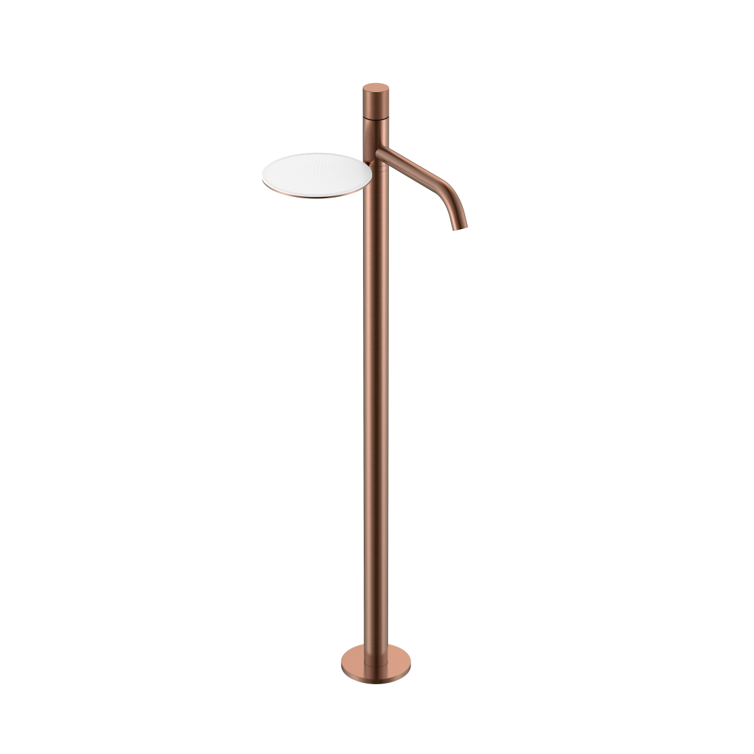 Смеситель Boheme STICK напольный для умыв. COPPER BRUSHED SPIRALE 120-CB.4