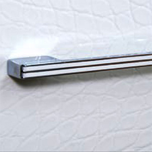 Тумба с раковиной Misty Гранд Lux 80 бело-черная кожа croco 2 ящика