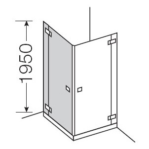 Душевая дверь в нишу Provex E-lite 0005-ET-05-GL L 100 см