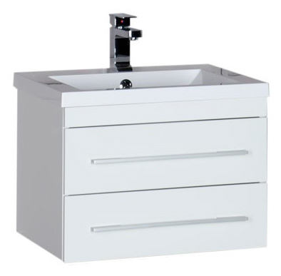 Тумба с раковиной Aquanet Нота 58 белая