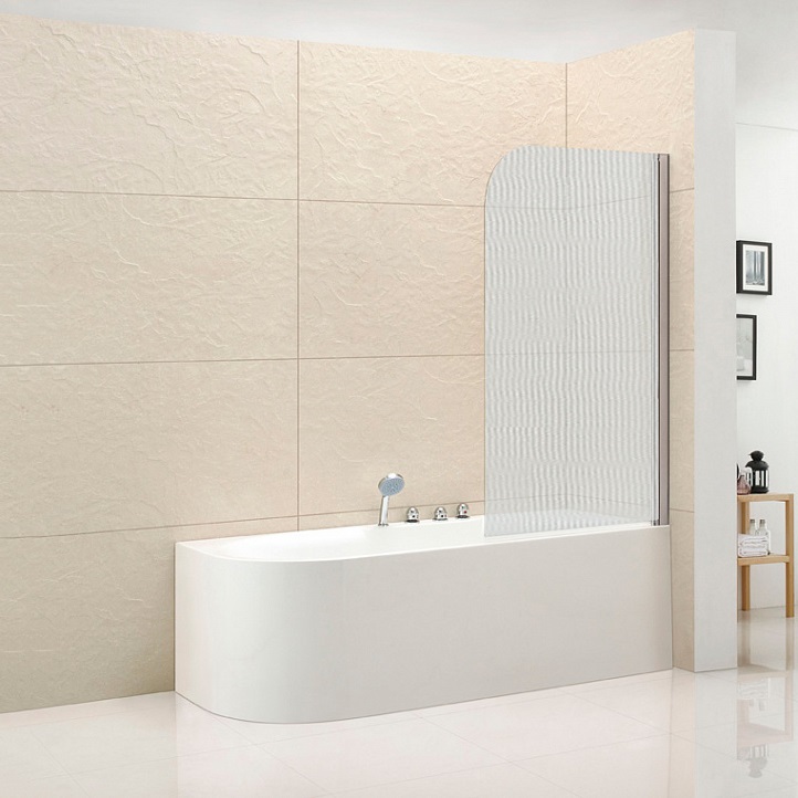 Шторка для ванны Cezares Eco O V 1 80/140 P Cr R