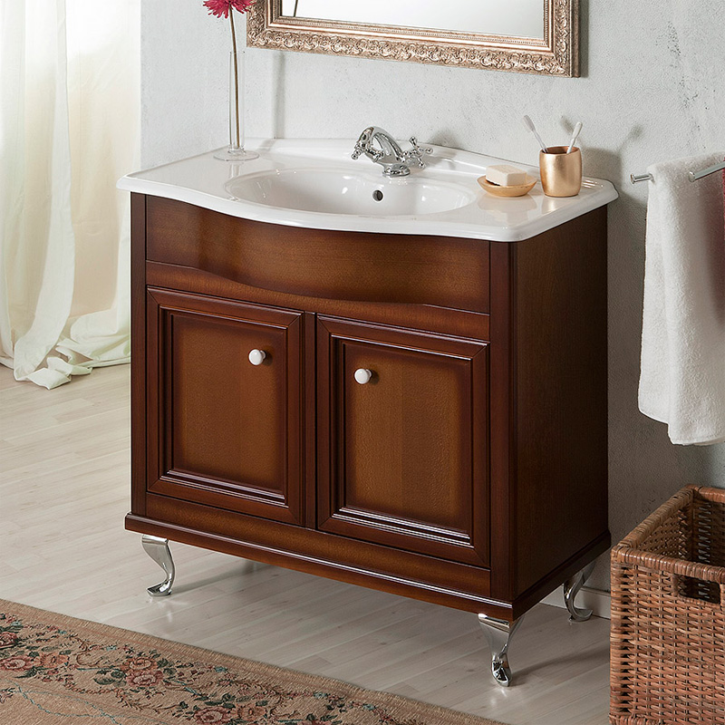 Тумба с раковиной Caprigo Порто 90 NOCE SCURO