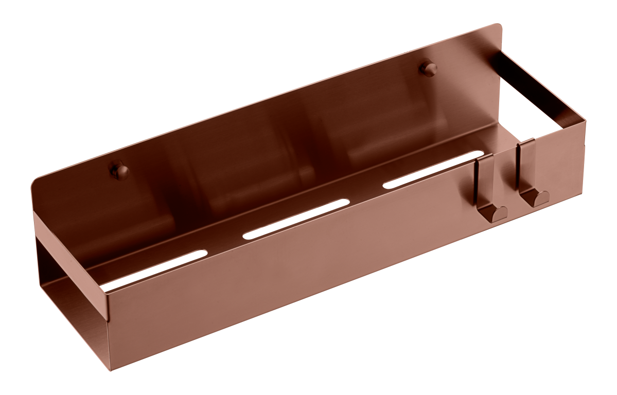 Полка подвесная + 2 крючка Boheme BRUSHED BRONZE 10965-BRB