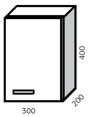 Шкаф Cezar Gravis 30 цветной R