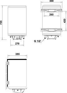 Водонагреватель Nofer Aparici SIE 50
