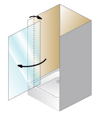 Душевая дверь в нишу Kolpa San Q-line TVO/S 90