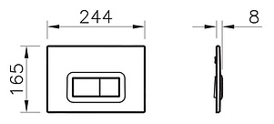 Клавиша смыва VitrA Loop R 740-0680