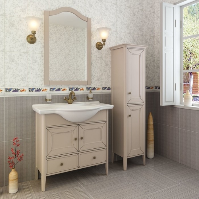 Тумба с раковиной Timo Aurora 95 M-VR cappuccino