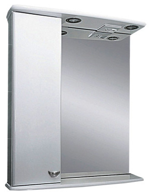 Зеркало-шкаф Misty Астра 50 белый L