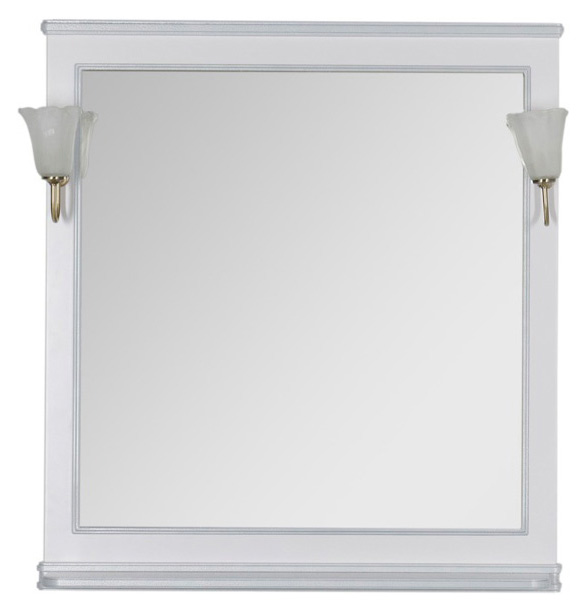 Зеркало Aquanet Валенса 100 белый краколет/серебро