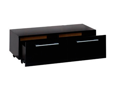 Тумба Aquanet Нота 90 подкатная черная