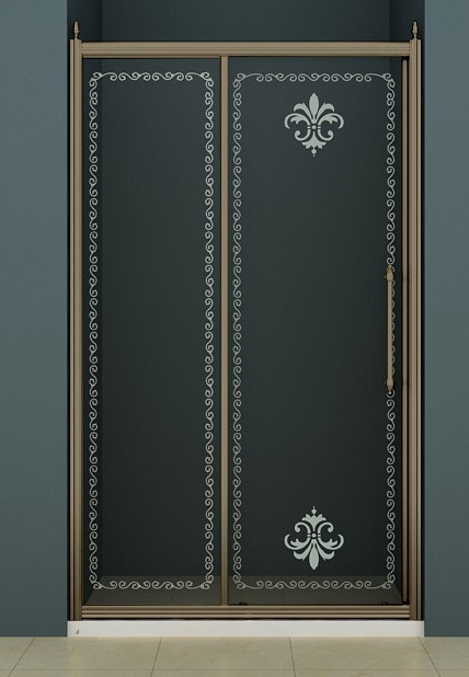 Душевая дверь в нишу Cezares RETRO-A-BF-1-120-CP-Br