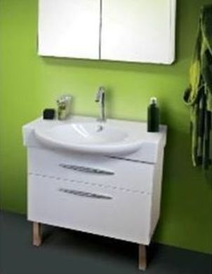 Тумба с раковиной Jacob Delafon Presquile 80 белая