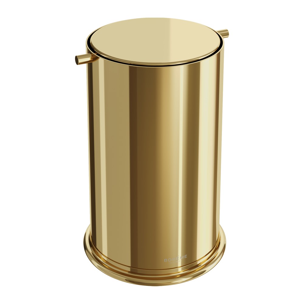 Ведро для мусора с вращающейся крышкой Boheme Gold 10916-G