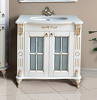 Тумба с раковиной Атолл Александрия 85 K айвори