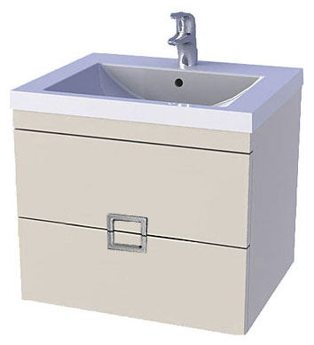 Тумба с раковиной De Aqua Варио 60 подвесная