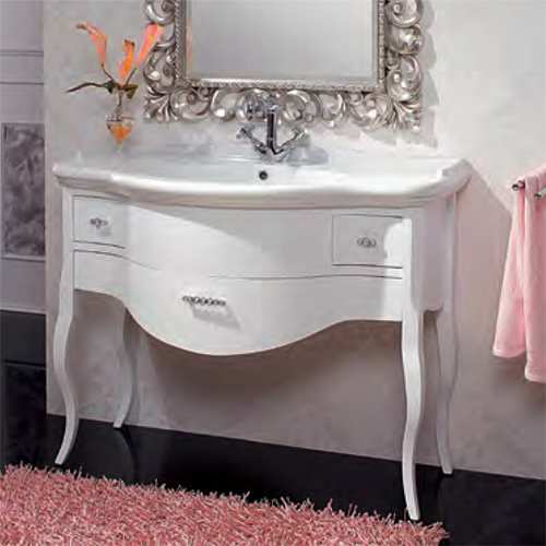 Тумба с раковиной Cezares Lady bianco perla frassinato