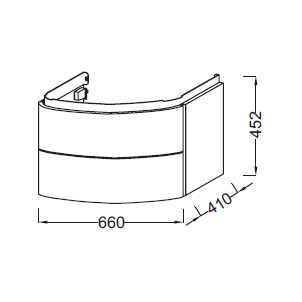 Тумба с раковиной Jacob Delafon Presquile 80 белый бриллиант