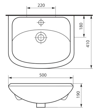 Мебель для ванной Misty Уют 50  прямая бежевая