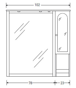 Мебель для ванной Eban Federica 105 орех