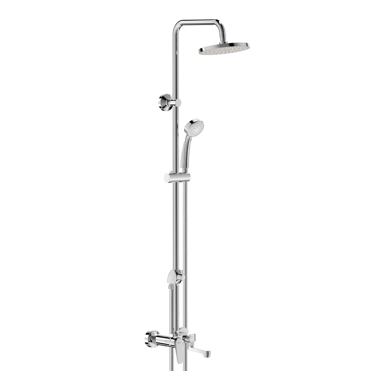 Система душевая BALANCE в комплекте смеситель, верхний душ, шланг и лейка Vidima BA270AA