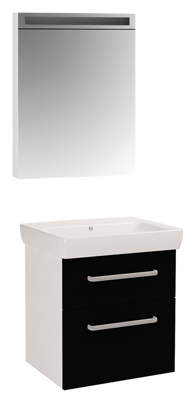 Мебель для ванной Dreja Q max S 60 черный глянец