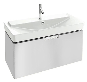 Тумба с раковиной Jacob Delafon Reve 100 белый бриллиант 1 ящик