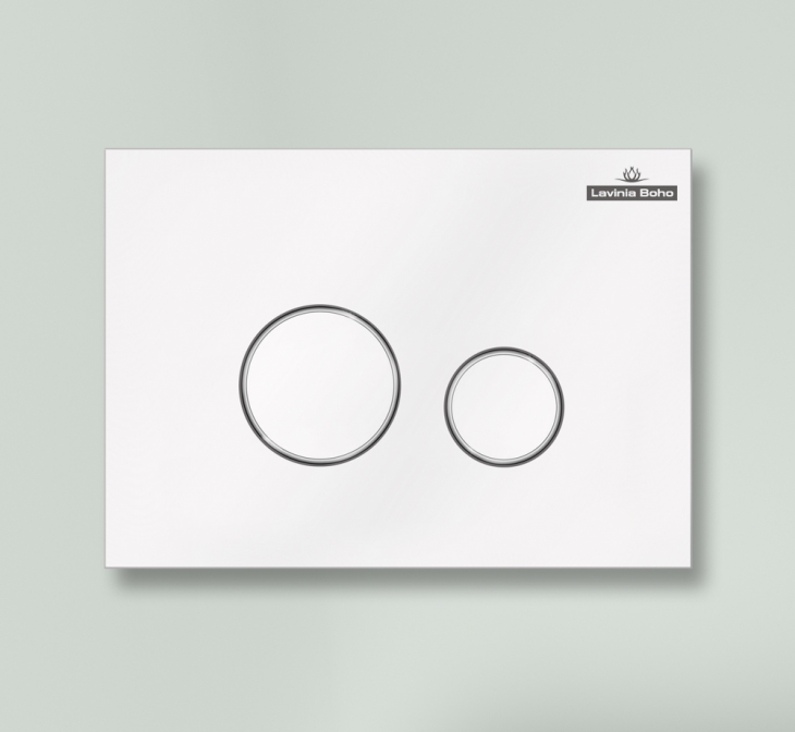 Клавиша смыва Lavinia Boho RelFix 3805004W c антибактериальным покрытием SanitiZed